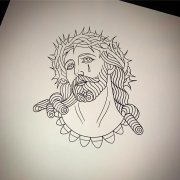 耶稣纹身手稿